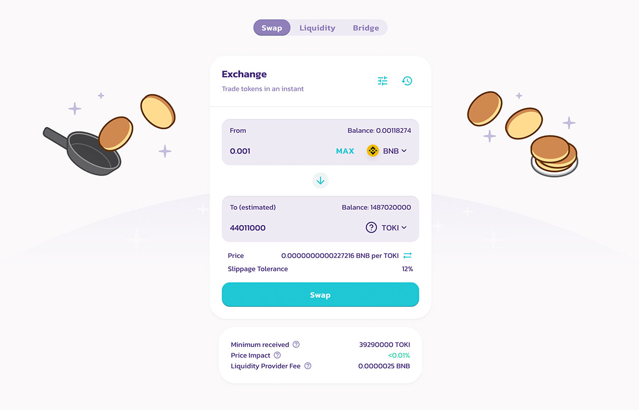 TOKI Token auf PancakeSwap kaufen